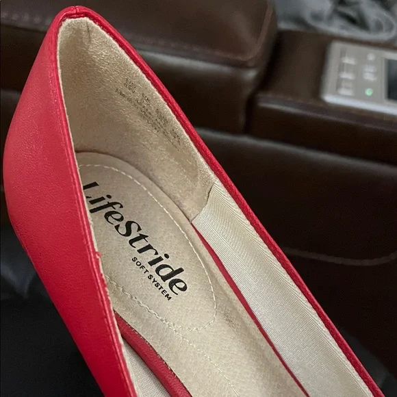 Life Stride Women's Bold Red Heels - Picture 5 of 6